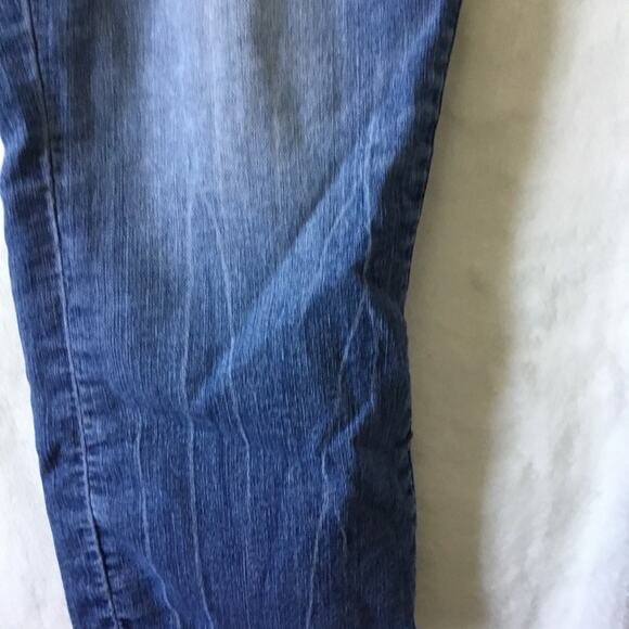 Express Blue Denim Women Cropped Jeans - Picture 12 of 12